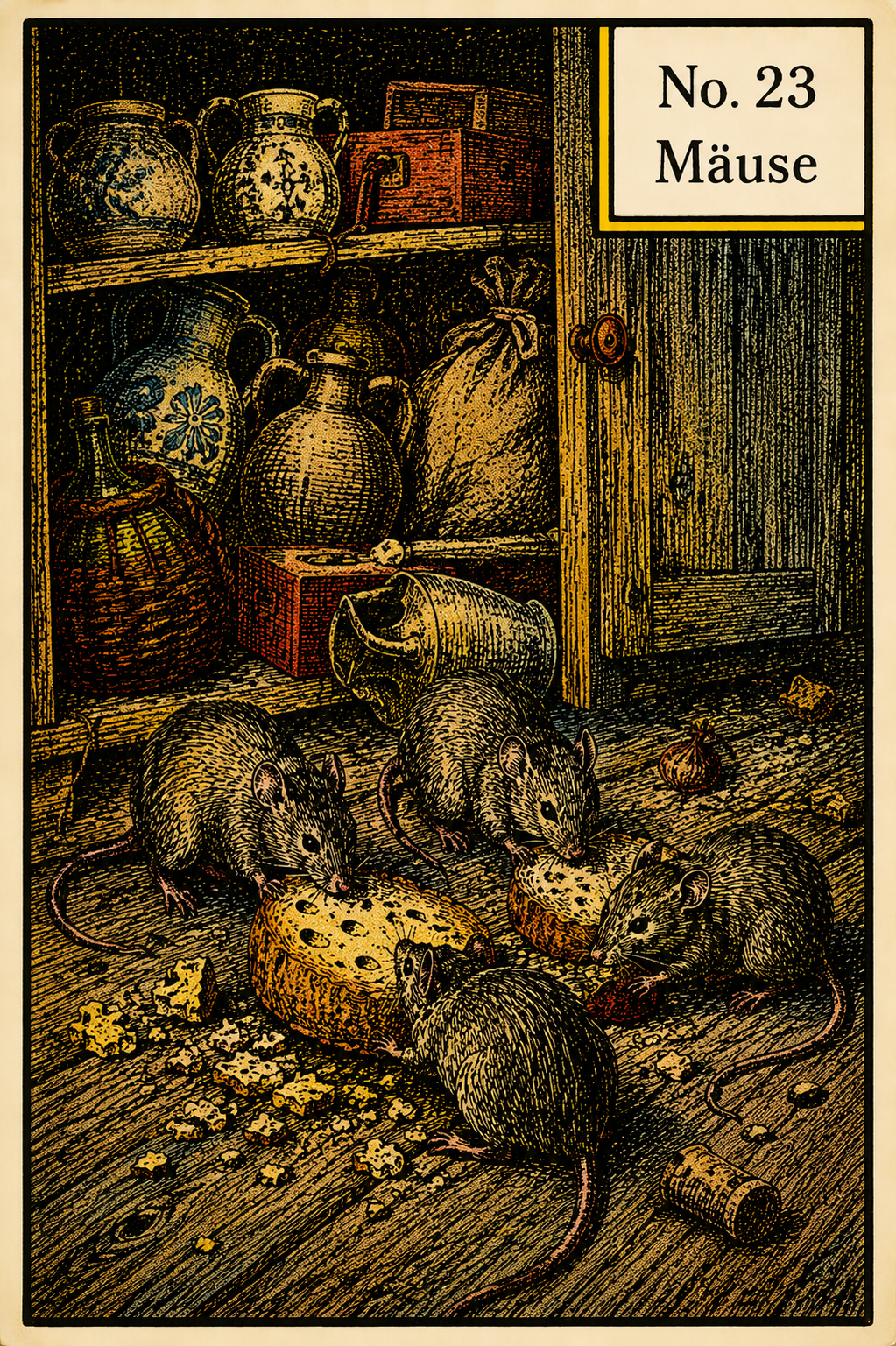 Nr. 23 Mäuse (Lenormand)