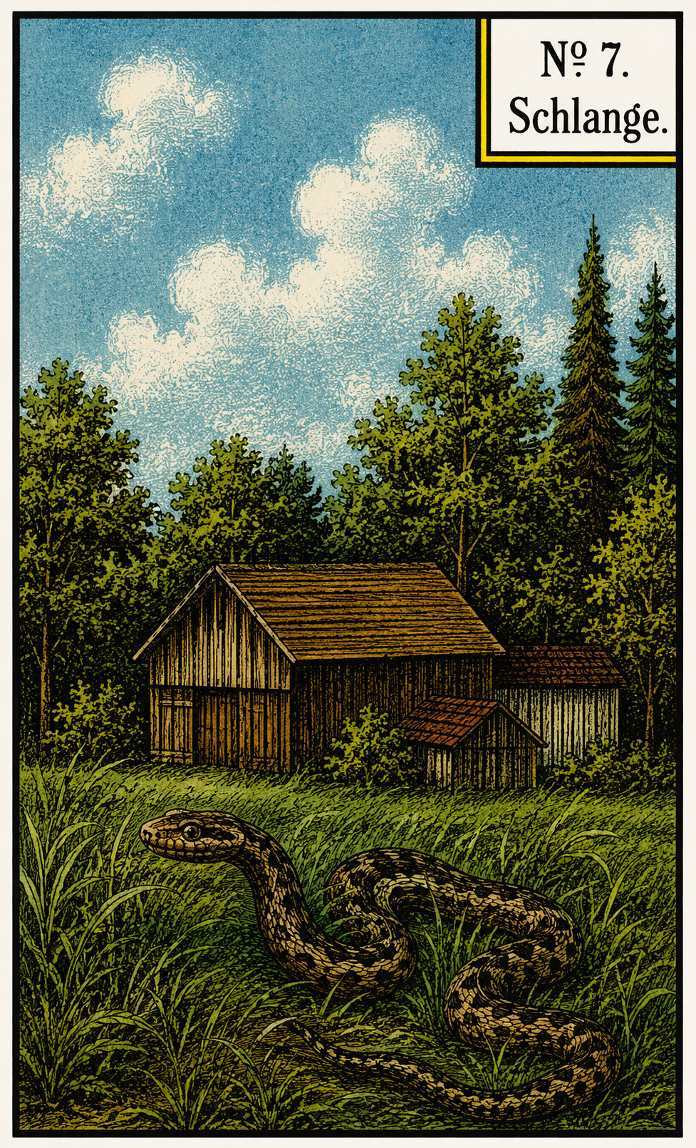 Nr. 7 Schlange (Lenormand)